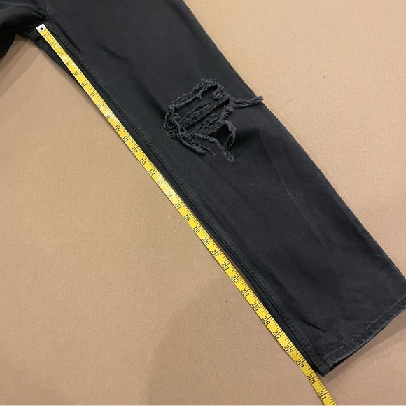 Women’s Levi’s Silvertab ‘94 Baggy Distressed Black Wash Jeans Size 25 - Picture 15 of 15